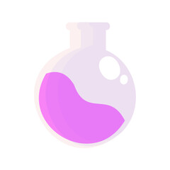 Vector laboratory flask back to school vector illustration