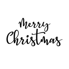 Fototapeta premium Vector merry christmas handwritten text