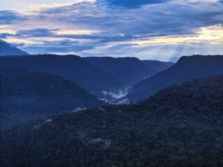 Canyon in mountains where the Amazon meets the Andes in Ecuador's Sumaco National Park