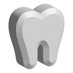 Illustration of white teeth .Dental concept healthy