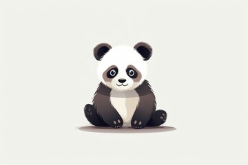Fototapeta premium Cute panda illustration