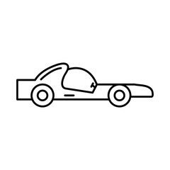 racing car line icon, Motorsport symbol, logo flat illustration on white background..eps