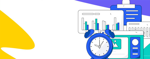 Business People Flat Vector Concept Operation Hand Drawn Illustration
