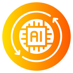 circular arrow gradient icon