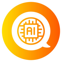 message gradient icon