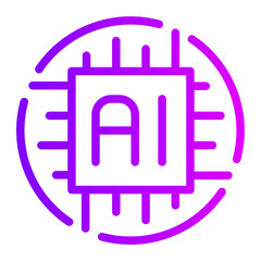 processor gradient icon