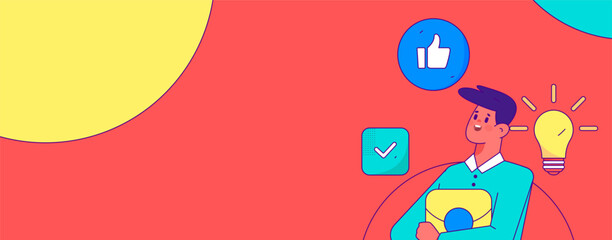 Business People Flat Vector Concept Operation Hand Drawn Illustration
