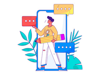 Business People Flat Vector Concept Operation Hand Drawn Illustration
