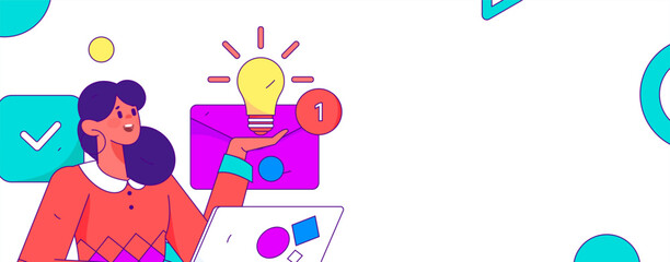 Business People Flat Vector Concept Operation Hand Drawn Illustration
