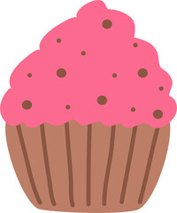 Cupcake For Dessert Illustration