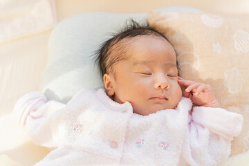 赤ちゃんの寝顔