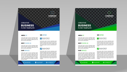 Corporate flyer design vector template, Creative and modern flyer you can used commercial business.