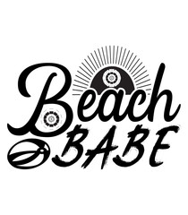 Fototapeta premium Beach Babe,SVG DESIGNS