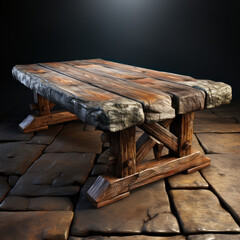  a sturdy stone table design in a medieval

