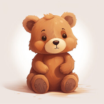 Cute Cartoon Teddy Bear 