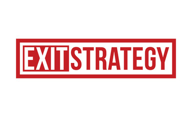 Exit strategy rubber stamp vector illustration on white background. Exit strategy rubber stamp.