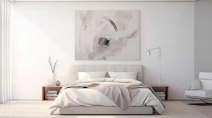Fototapeta na wymiar Modern room interior design created with AI