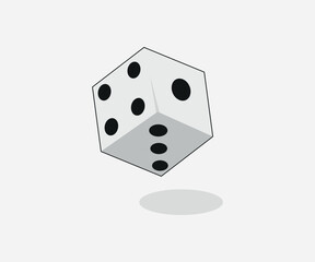 dice with shadow