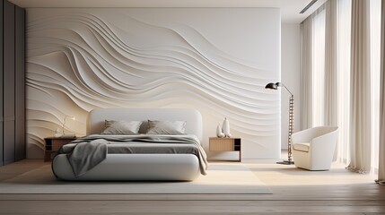 Modern room interior design created with AI