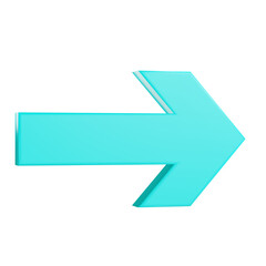 blue arrow 3d icon premium
