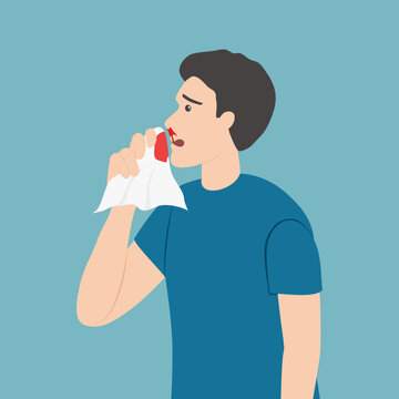 A nosebleed happens when one of the blood vessels in the lining of the nose bursts. Nosebleeds may be caused by infection, injury, allergic reaction.
