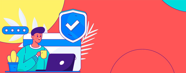 Internet financial management investment flat vector concept operation hand drawn illustration
