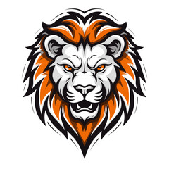 Fototapeta premium Lion head vector illustration