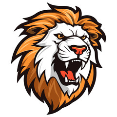 Lion head vector illustration