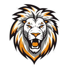 Fototapeta premium Lion head vector illustration