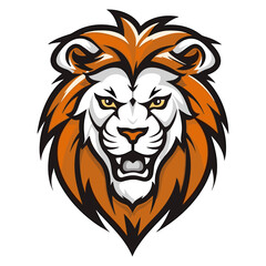Fototapeta premium Lion head vector illustration