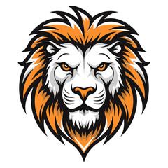 Fototapeta premium Lion head vector illustration