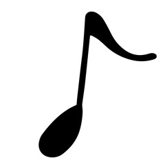 Minimalistic Eighth Note Icon Perfect for Music Apps and Websites