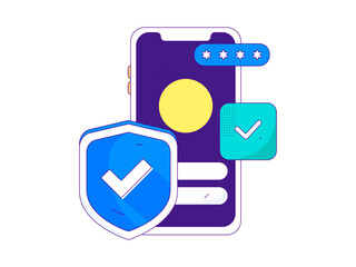 Internet financial management investment flat vector concept operation hand drawn illustration