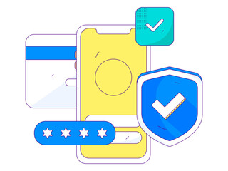Internet financial management investment flat vector concept operation hand drawn illustration