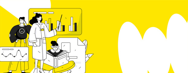 Medical characters fighting the epidemic flat vector concept operation hand drawn illustration
