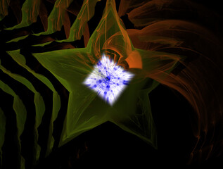 Imaginatory fractal abstract background Image