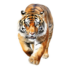 Fototapeta premium tiger watercolor illustration, generative AI