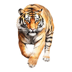 tiger watercolor illustration, generative AI