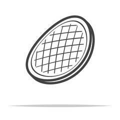 Cotton pad icon transparent vector isolated © FARBAI