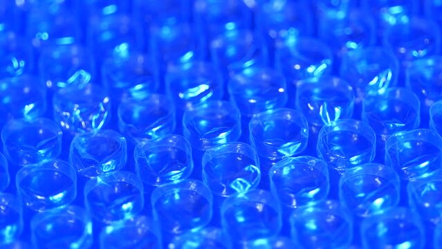 close up air bubble plastic wrap.
