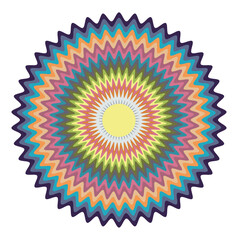 Concentric circle elements. Element for graphic web design, Template for print, textile, wrapping, decoration, Abstract art seamless pattern with colorful circles vector illustration