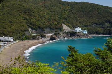 Landscape of ohama coast line ( minami town, tokushima, shikoku, japan )