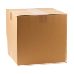cardboard box isolated on white background cutout