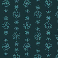 Digital png illustration of blue floral pattern on transparent background