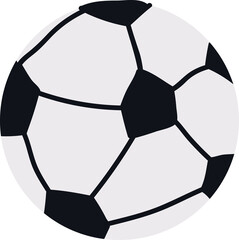 Digital png illustration of soccer ball on transparent background