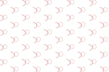 Digital png illustration of red circle pattern on transparent background