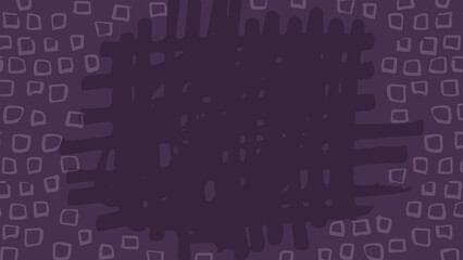 Digital png illustration of purple pattern with copy space on purple and on transparent background