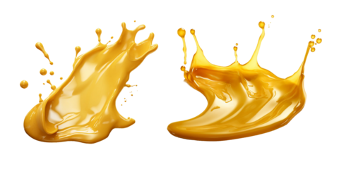 Melted Wax, transparent background, isolated image, generative AI
