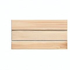 Wooden board isolated on a white background. Top view. empty wooden table front view isolated on a white background. Generative AI 
