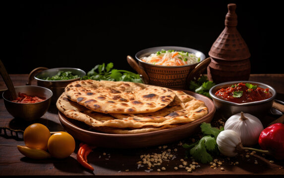 Popular breakfast dish in Kerala Parotta or Paratha